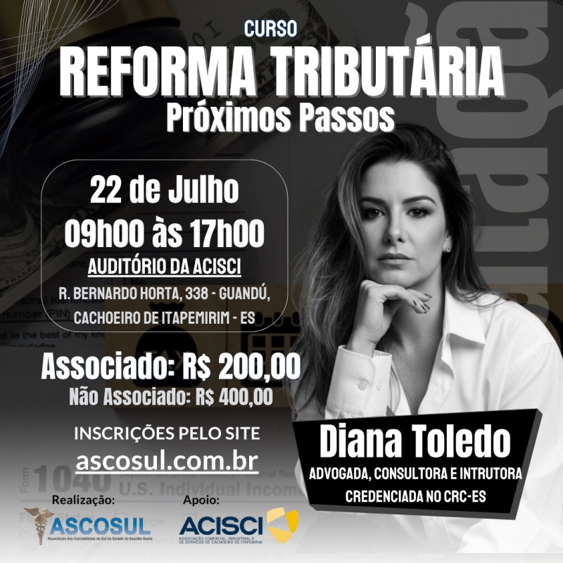 Reforma Tributária: Próximos Passos - com Diana Toledo