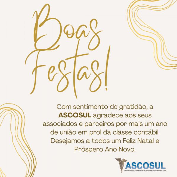 BOAS FESTAS E PRÓSPERO ANO NOVO