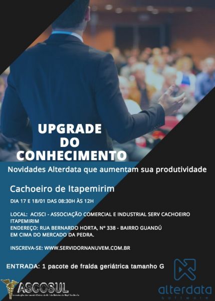 UPGRADE DO CONHECIMENTO - 17 E 18/01/2019